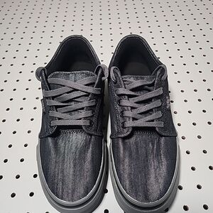 Vans Skate Chukka Low PopCush Black Pewter Denim Men's Size 8 Skateboarding...